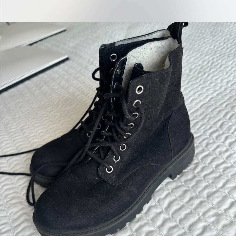 H&M Black Combat Boots